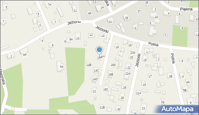 Wólka Kozodawska, Jeziorki, 14A, mapa Wólka Kozodawska