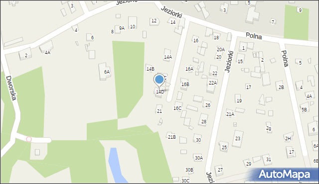 Wólka Kozodawska, Jeziorki, 14D, mapa Wólka Kozodawska