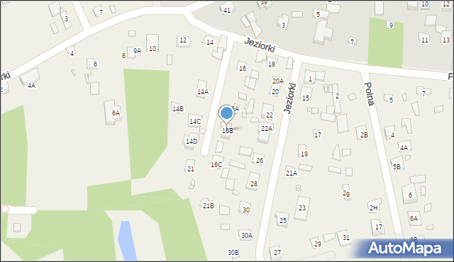 Wólka Kozodawska, Jeziorki, 16B, mapa Wólka Kozodawska