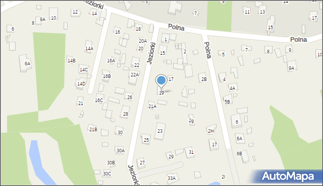 Wólka Kozodawska, Jeziorki, 19, mapa Wólka Kozodawska