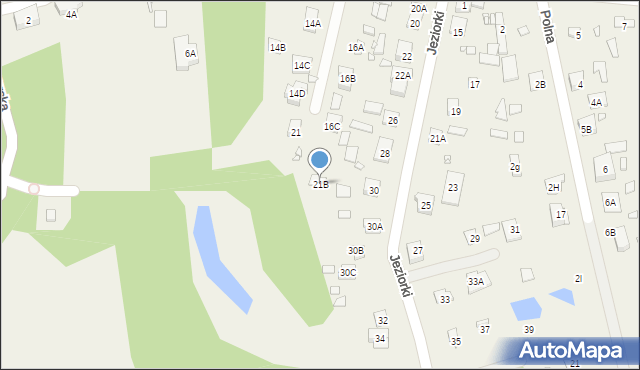 Wólka Kozodawska, Jeziorki, 21B, mapa Wólka Kozodawska