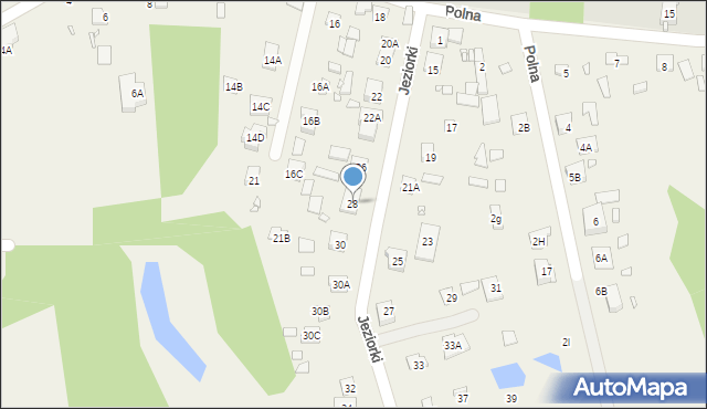 Wólka Kozodawska, Jeziorki, 28, mapa Wólka Kozodawska