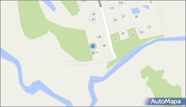 Wólka Kozodawska, Jeziorki, 40, mapa Wólka Kozodawska