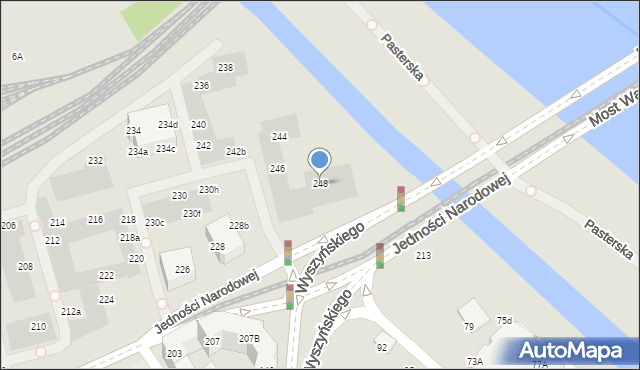 Wrocław, Jedności Narodowej, 248, mapa Wrocławia