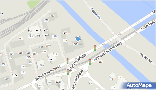 Wrocław, Jedności Narodowej, 248c, mapa Wrocławia