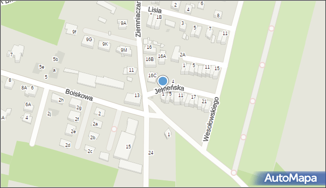 Wrocław, Jemeńska, 1, mapa Wrocławia