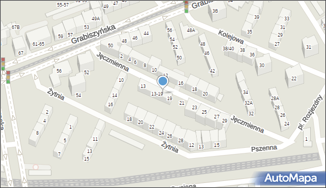 Wrocław, Jęczmienna, 17, mapa Wrocławia