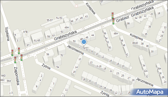 Wrocław, Jęczmienna, 4, mapa Wrocławia