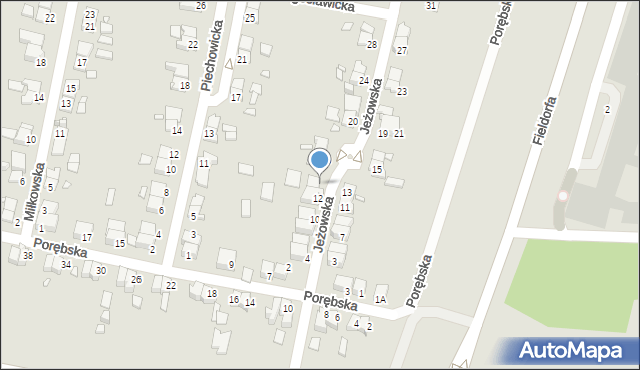 Wrocław, Jeżowska, 14, mapa Wrocławia