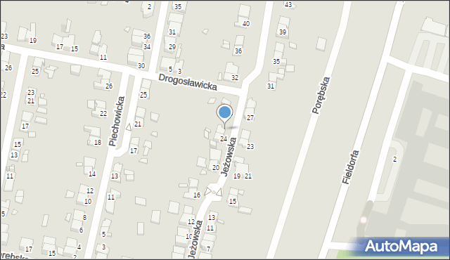 Wrocław, Jeżowska, 26, mapa Wrocławia