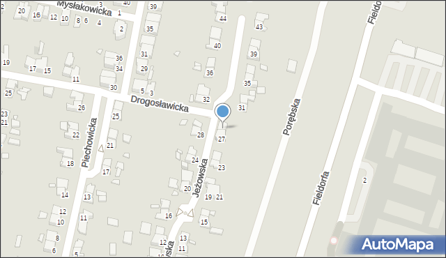 Wrocław, Jeżowska, 29, mapa Wrocławia