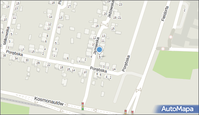 Wrocław, Jeżowska, 3, mapa Wrocławia