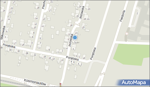 Wrocław, Jeżowska, 7, mapa Wrocławia