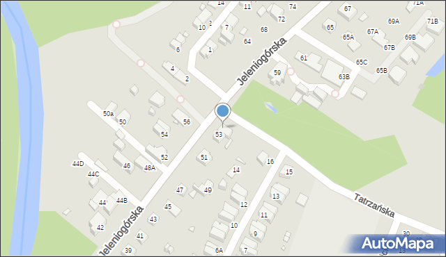 Wrocław, Jeleniogórska, 55, mapa Wrocławia