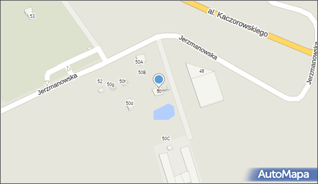 Wrocław, Jerzmanowska, 50, mapa Wrocławia