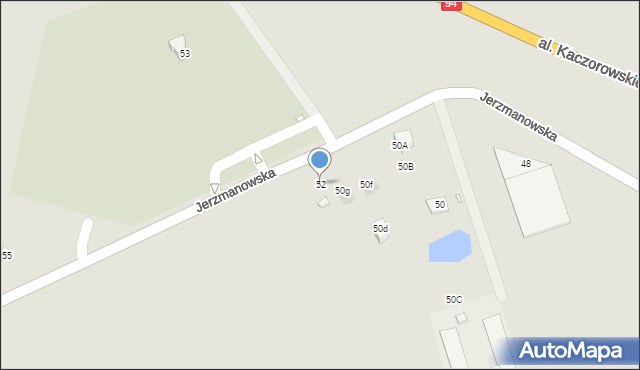 Wrocław, Jerzmanowska, 52, mapa Wrocławia