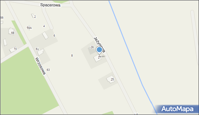 Wysychy, Jeżynowa, 27, mapa Wysychy