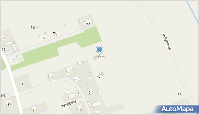 Wysychy, Jeżynowa, 93c, mapa Wysychy