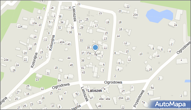 Wyszków, Jeziorna, 7A, mapa Wyszków