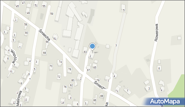 Żabnica, Jesionowa, 6, mapa Żabnica