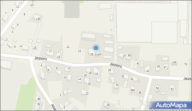 Zaborze, Jezioro, 27, mapa Zaborze