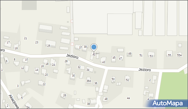 Zaborze, Jezioro, 41, mapa Zaborze