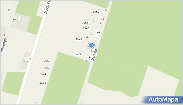 Zawady, Jerzyka, 19, mapa Zawady