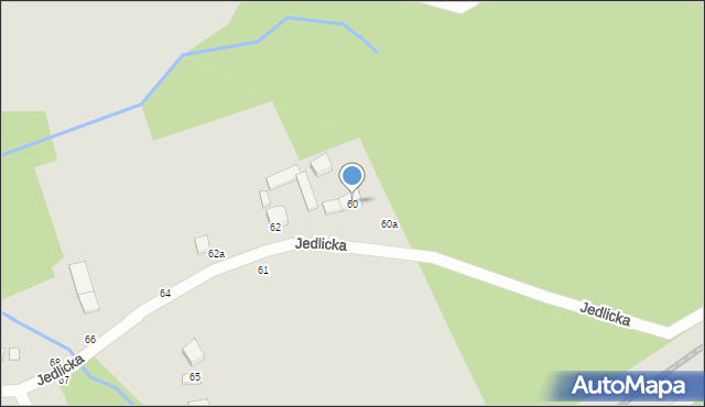 Zgierz, Jedlicka, 60, mapa Zgierz