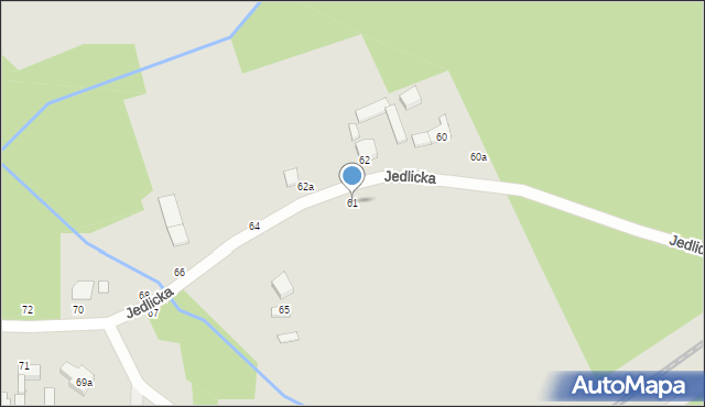 Zgierz, Jedlicka, 61, mapa Zgierz