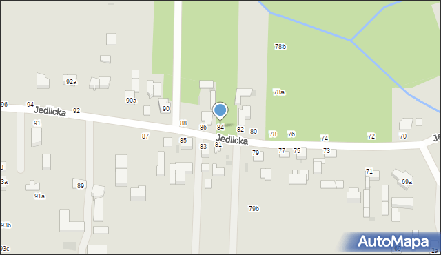 Zgierz, Jedlicka, 84, mapa Zgierz