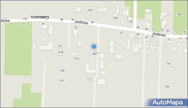 Zgierz, Jedlicka, 89, mapa Zgierz