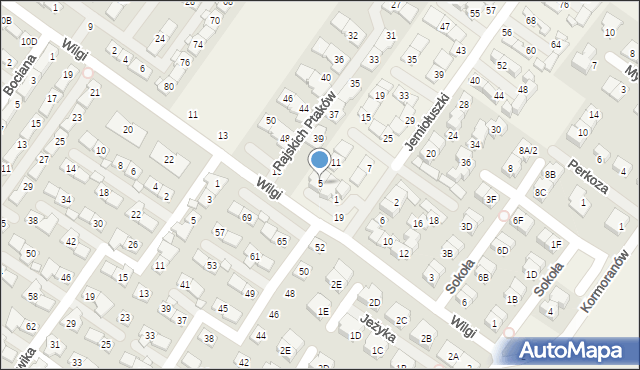 Zgorzała, Jemiołuszki, 5, mapa Zgorzała