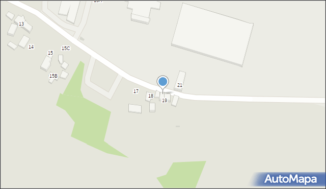 Zielona Góra, Jeleniów, 19a, mapa Zielona Góra