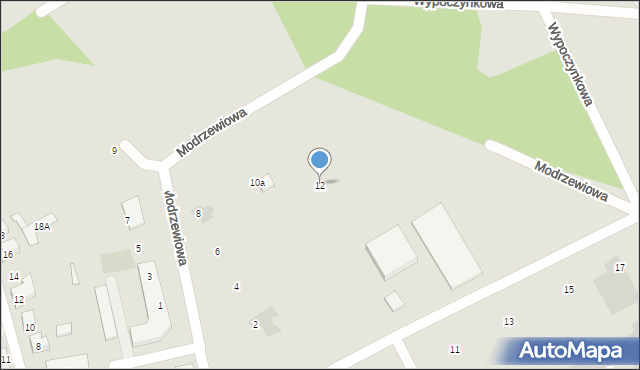 Augustów, Jodłowa, 12, mapa Augustów