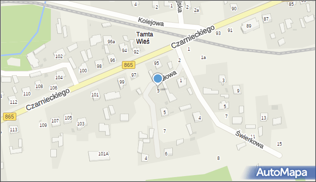 Bełżec, Jodłowa, 3, mapa Bełżec