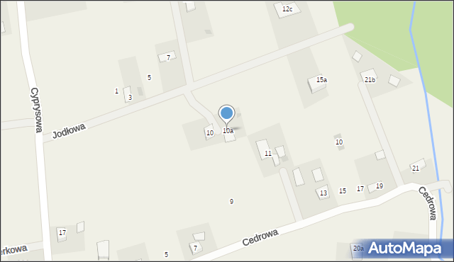 Biały Bór, Jodłowa, 10a, mapa Biały Bór