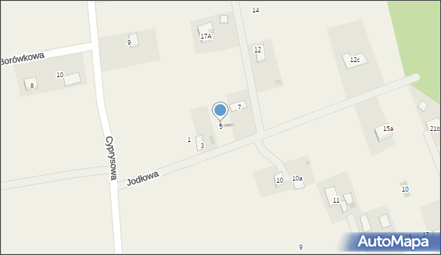 Biały Bór, Jodłowa, 5, mapa Biały Bór