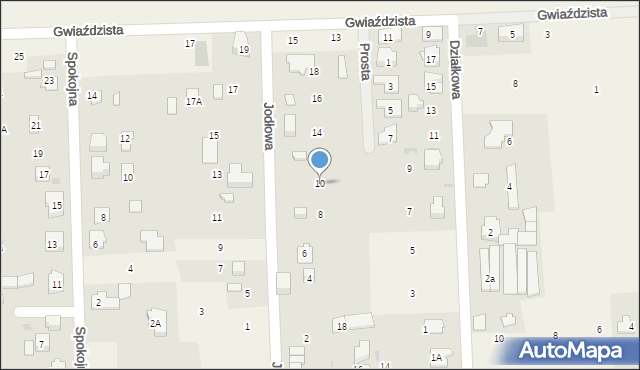 Bieniewice, Jodłowa, 10, mapa Bieniewice