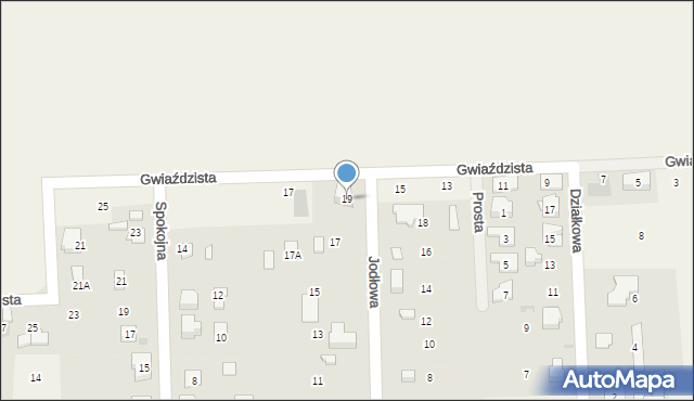 Bieniewice, Jodłowa, 19, mapa Bieniewice
