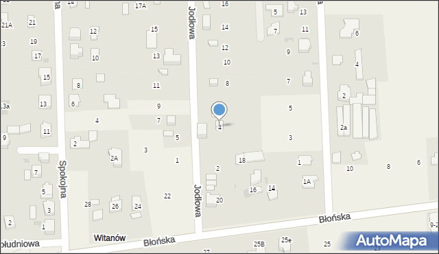 Bieniewice, Jodłowa, 4, mapa Bieniewice