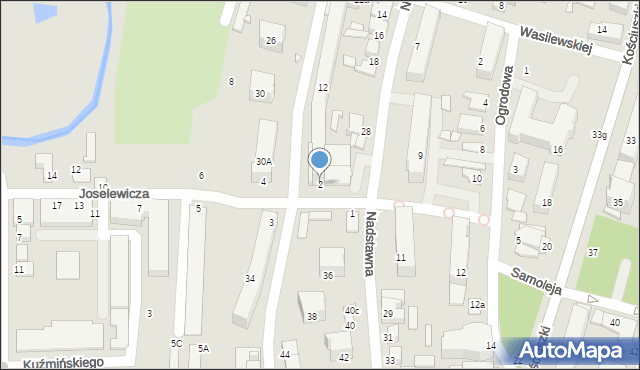 Biłgoraj, Joselewicza Berka, płk., 2, mapa Biłgoraj