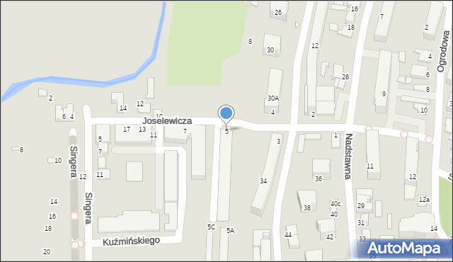 Biłgoraj, Joselewicza Berka, płk., 5, mapa Biłgoraj