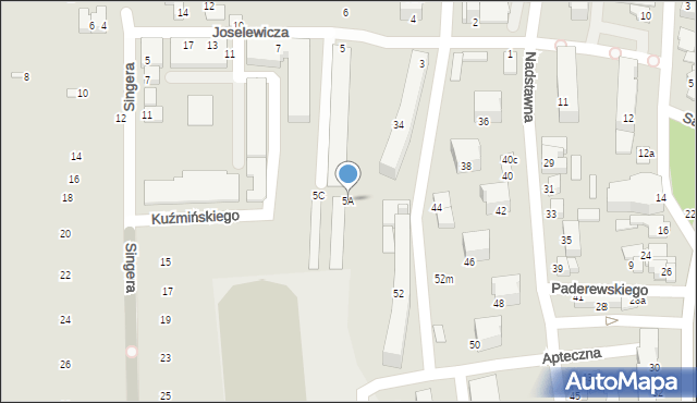 Biłgoraj, Joselewicza Berka, płk., 5A, mapa Biłgoraj