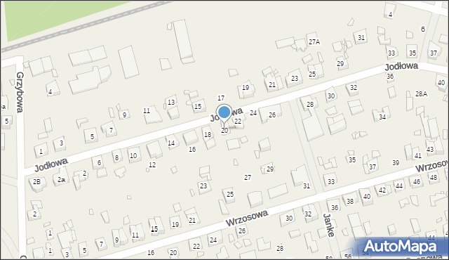 Bogucin, Jodłowa, 20, mapa Bogucin