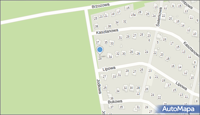 Bugaj, Jodłowa, 29, mapa Bugaj