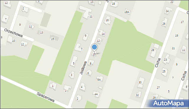 Cekanowo, Jodłowa, 10, mapa Cekanowo