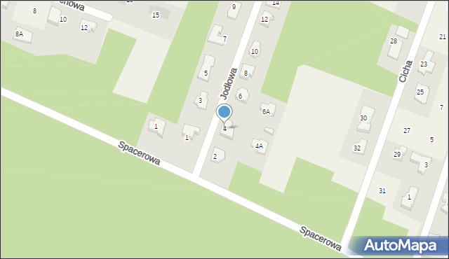 Cekanowo, Jodłowa, 4, mapa Cekanowo