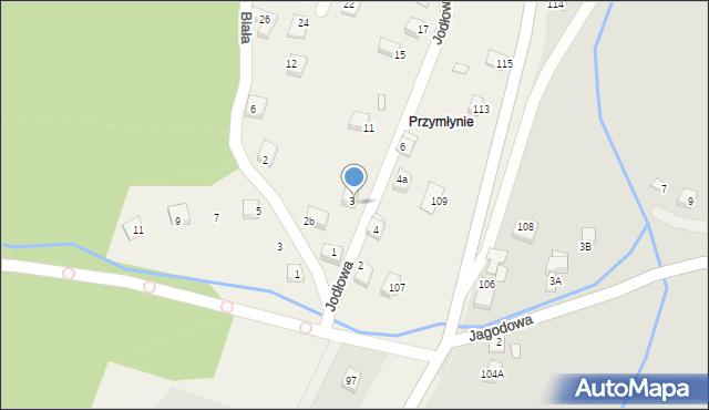 Chełmiec, Jodłowa, 5, mapa Chełmiec