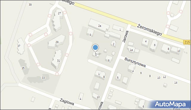 Chłapowo, Jodłowa, 2, mapa Chłapowo