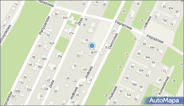 Chotomów, Jodłowa, 15, mapa Chotomów